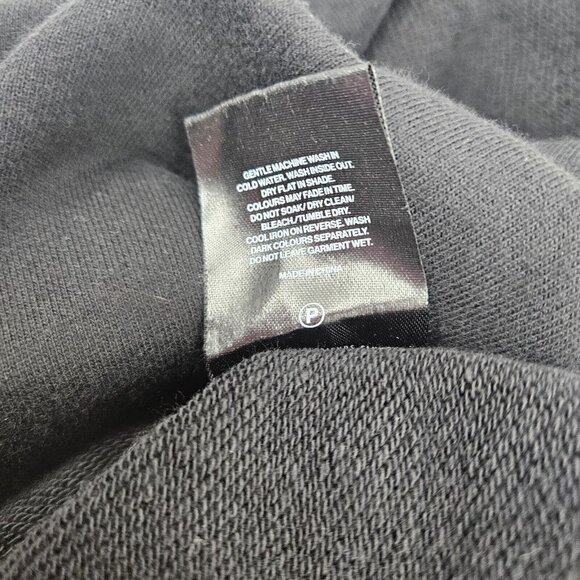 New Stolen Girlfriends Club Crop Hoodie Womens 14/L Black Pullover - Picture 6 of 6